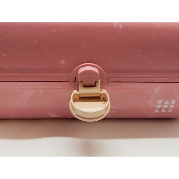 Caboodles On The Go Girl Pink Makeup Classic Carrying Case Box Marbleized Pink - Picture 6 of 14